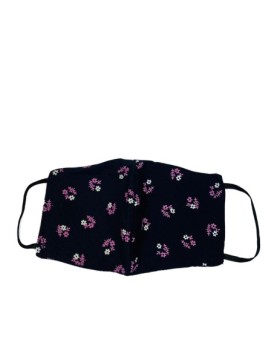 Cotton Fabric Designer Face Mask- Navy Blue Cotton Fabric Designer Face Mask- Navy Blue